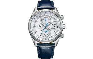 CITIZEN Часы Ecology Drive Collection Solar Quartz Movement Cow Leather Strap Watch Unisex White Dial AT8260 18A