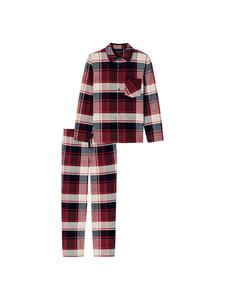 Schiesser Длинная пижама красного цвета