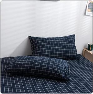 ZUIAI Декоративная наволочка для подушки клетчатая однотонная хлопок
