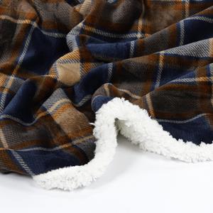 Клетчатое одеяло 200/150 см Home Styling Collection, синий