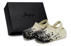 Crocs Crush Clog 811 Manufacturing, Nightfall Live, специальные сабо из обувной коробки, унисекс, костяные, белые, черные