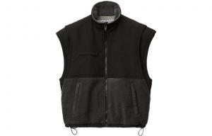 Панельная флисовая жилетка Alexander Wang, черный