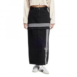 Adidas Originals Джинсовая длинная юбка Women's Denim Black