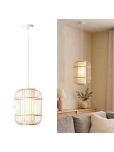 Подвесной светильник Bones 30 см, цвет натуральный/белый Brilliant