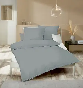 Постельное белье Fine Flannel, простое серое, современное, классическое, разных размеров, размер: 200x200 см Kaeppel