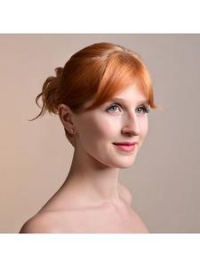 Adeliás Женские серьги - серьги-гвоздики из нержавеющей стали с кубическим цирконием в серебряной оправе