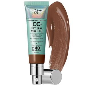 IT Cosmetics CC+ Cream Натуральная матовая основа с SPF 40, цвет Deep Bronze