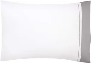 Наволочка Yves Delorme Lutece - Роскошный Постельный аксессуар - Модный и функциональный, Platine (Platinum Grey)