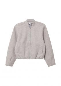 Толстовка с капюшоном на молнии s.Oliver, светло-серый