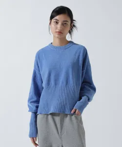 Короткий пуловер из мохеровой пряжи CHIGNON B'2Nd, цвет Blue