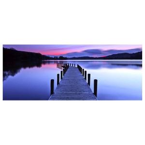 Картина на холсте A.S. Création See Lake Panorama цвет blau/lila