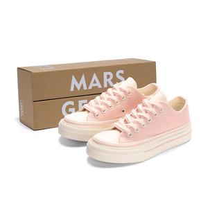 Дышащие легкие низкие кеды на платформе для женщин MARS*GEOME, Энергичный розовый