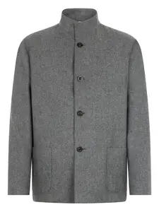 Куртка с высоким воротом и накладными карманами Boglioli, серый