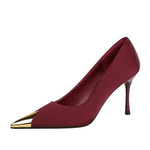 Женские туфли на тонком каблуке и высоком каблуке YAFEI XUANYU, Burgundy