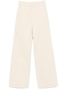 Брюки прямого кроя Jil Sander, нейтральный цвет