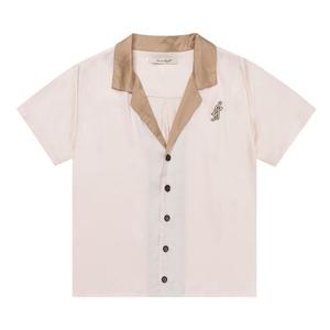 Рубашка Honor The Gift Notes Camp Shirt Cream, белый