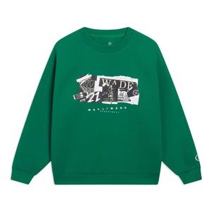 Спортивная толстовка Li-Ning Way Of Wade Photo Graphic Sweatshirt 'Green' AWDT147-7, зеленый