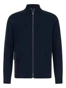 Джемпер с карманом на молнии Boggi Milano, синий