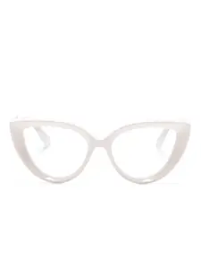 Очки в оправе 'кошачий глаз' с логотипом Gucci Eyewear, нейтральный