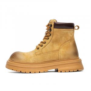 GIHO Желтые короткие ботинки Мартин унисекс без подкладки, цвет Yellow[Women's Unlined]