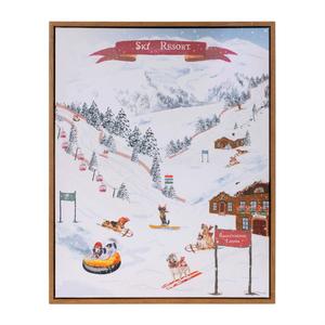 Картина Melrose International Dog Ski Resort Print, 50 см