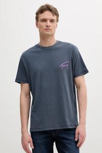 Хлопковая футболка Tommy Jeans, синий