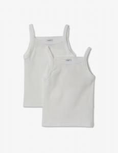 В упаковке 2 майки - белые Petit Bateau, белый