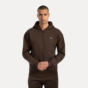 SMILODOX Мужская толстовка с капюшоном на молнии Ilyas Brown