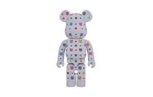 Bearbrick разноцветный монограмм BE@RBRICK