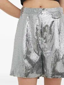 Шорты, украшенные пайетками Day Birger Et Mikkelsen, серебряный