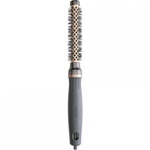 Expert Blowout Heat Nylgard Bristles 15 мм бронзовая высокоэффективная щетка для выпрямления волос для более густых, вьющихся волос Olivia Garden