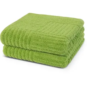 Полотенца CARRE, 100% хлопок, ребристая структура, большой выбор цветов Ross, Kiwi