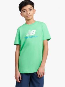 Детская футболка с логотипом из хлопка New Balance, Green Apple