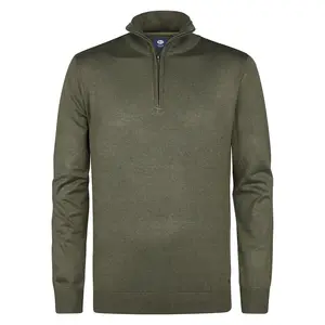 Свитер Petrol Industries M-3050-KWC207 half zip, зеленый