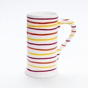 Кружка пивная Landlust Форма-А 0,5 л Gmundner Keramik, белый/желтый/красный