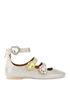 Женские изысканные балетки-гладиаторы Kurt Geiger London, серебряный