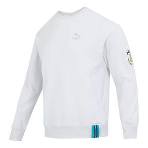 Свитер team badge crew sweater 'grey' Puma, серый