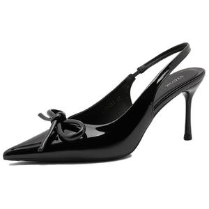 WECKER Тонкие каблуки на шпильке женские черные 7 см, цвет Black 7CM