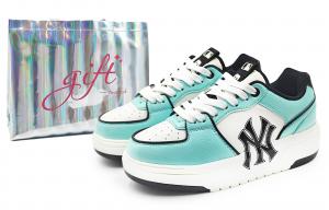 MLB Кроссовки для скейтбординга Chunky Liner, устойчивые к истиранию, низкие, унисекс, белые, зеленые