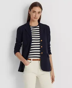 Жакет из трикотажа с эффектом свитера Lauren Ralph Lauren, черный