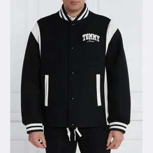 Куртка-Бомбер оверсайз Tjm Letterman Tommy Hilfiger, черный
