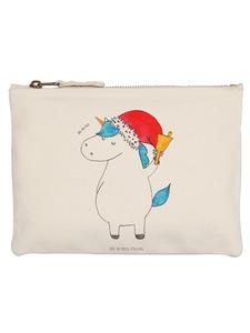 Mr. & Mrs. Panda Сумочка с единорогом и Санта-Клаусом, без надписей, белого цвета