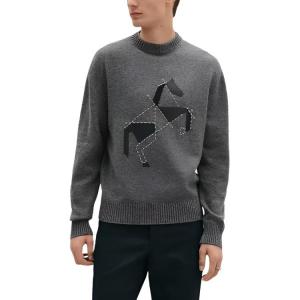 Свитер мужской Cashmere HERMES, серый