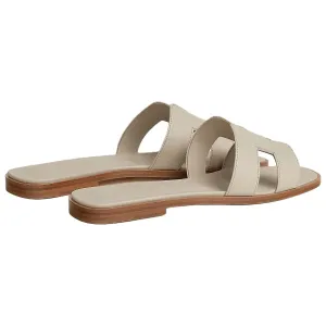HERMES Oran Slide Slippers 1cm Women's Beige