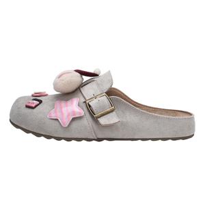 Тихие устойчивые к истиранию нескользящие закрытые тапочки women's XMISTUO, бежевый