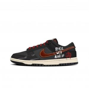 Кроссовки Dunk Low топ для скейтбординга мужские Nike, черный/красный