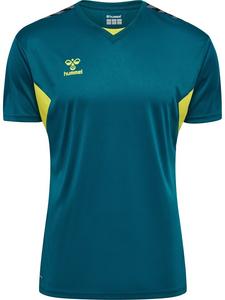 Спортивная футболка Hummel S/S Hmlauthentic Multisport Herren, цвет blue coral/sulphur spring