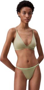 Женское бикини Calvin Klein Ideal Micro с низкой посадкой и стрингами, Iguana Gray