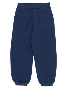 Брюки с вышитым логотипом Fendi Kids, синий