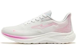 Амортизирующие износостойкие низкие кроссовки для бега женские бело-розовые Diamond Erke, Erke White Pink Diamond